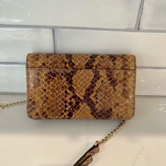 Michael Kors - Snakeskin style Leather - Mini Crossbody Handbag - Picture 2 of 9